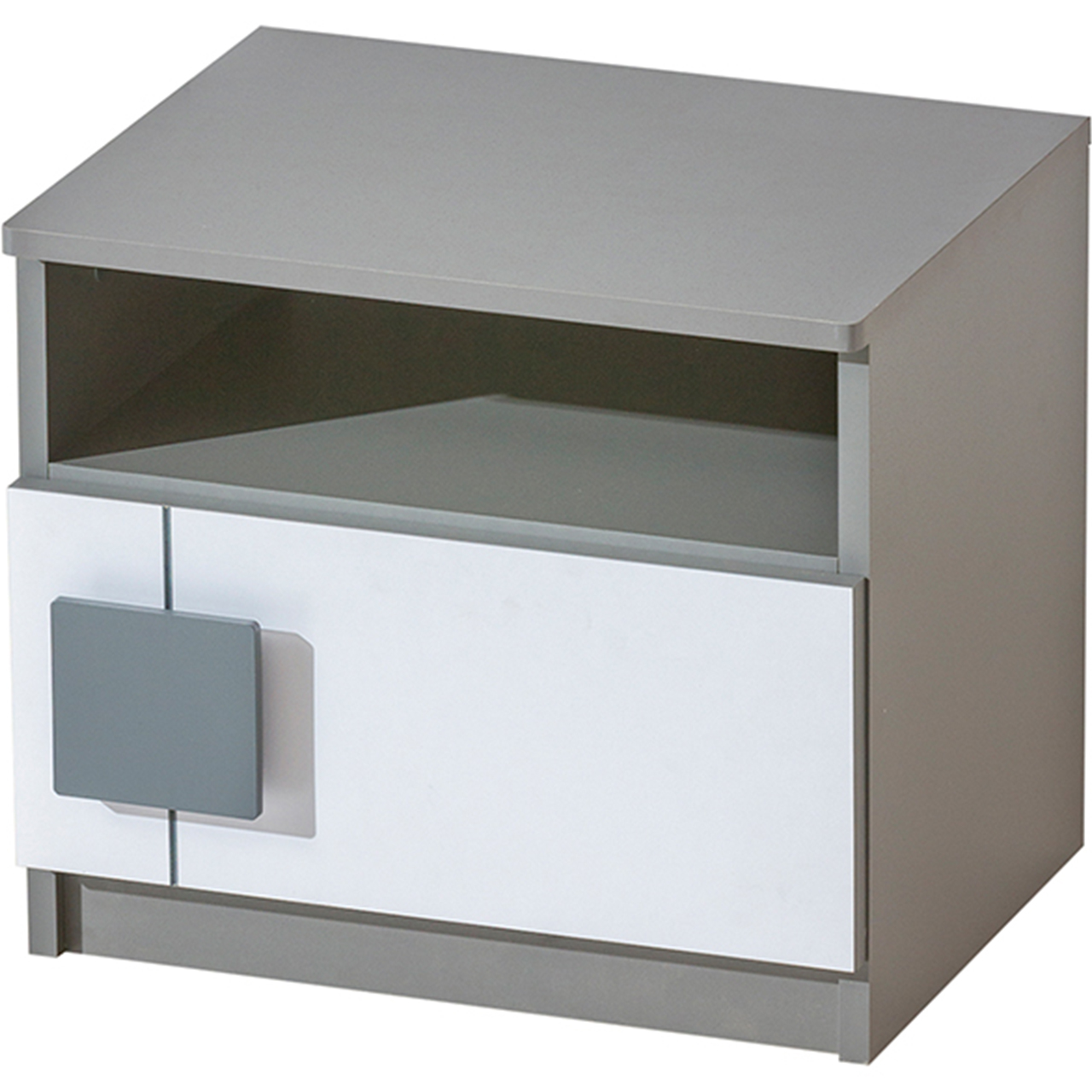 Bedside cabinet COMI GM12 ash / white