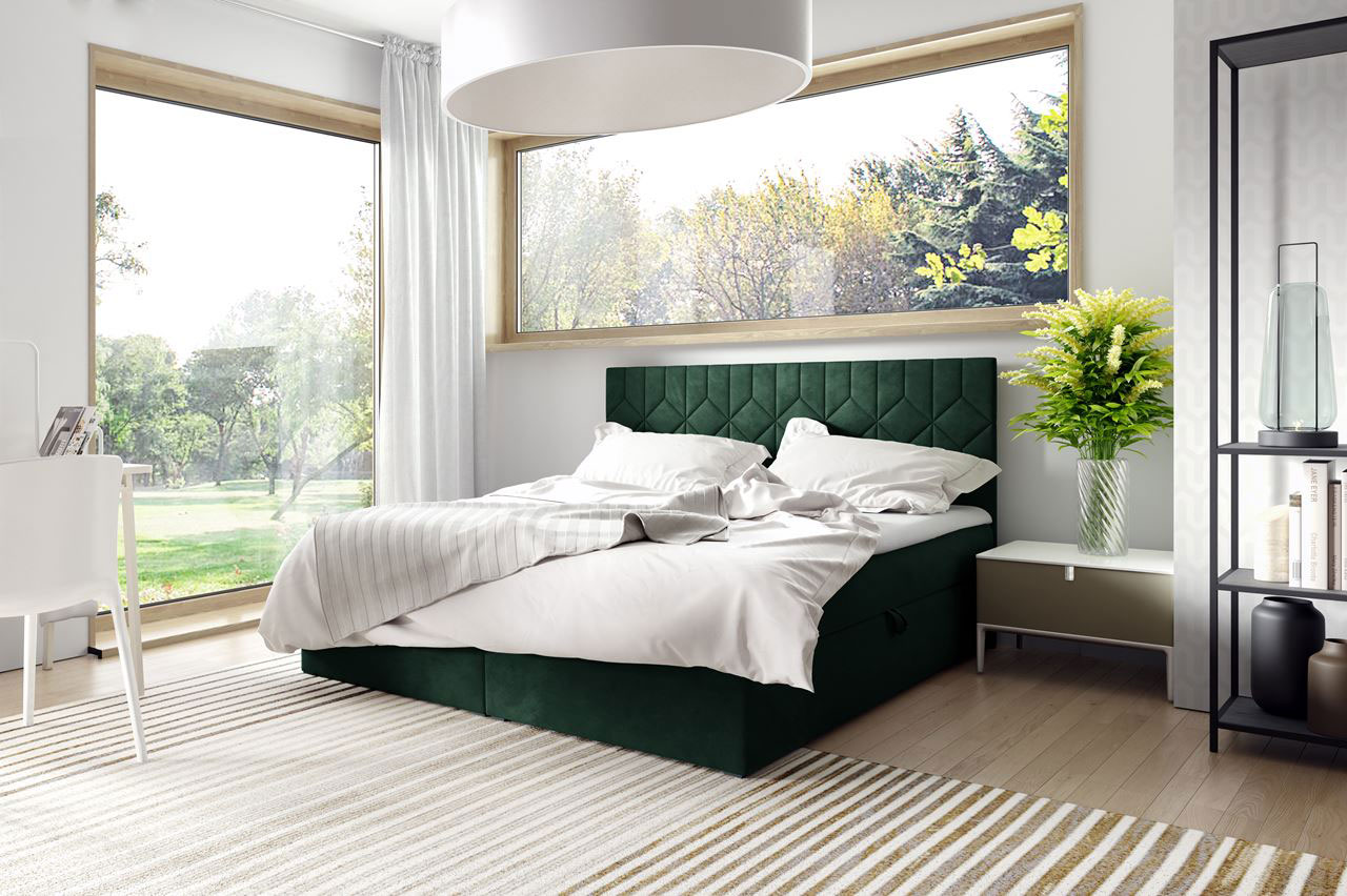 Upholstered bed FIORE 120x200 fresh 13