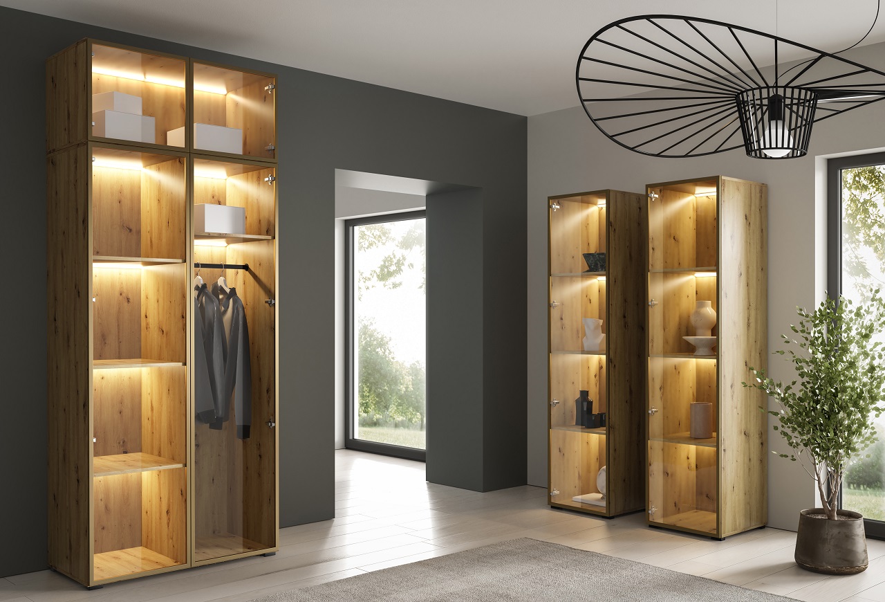 Extension for wardrobe VITRUM 100 artisan oak / golden