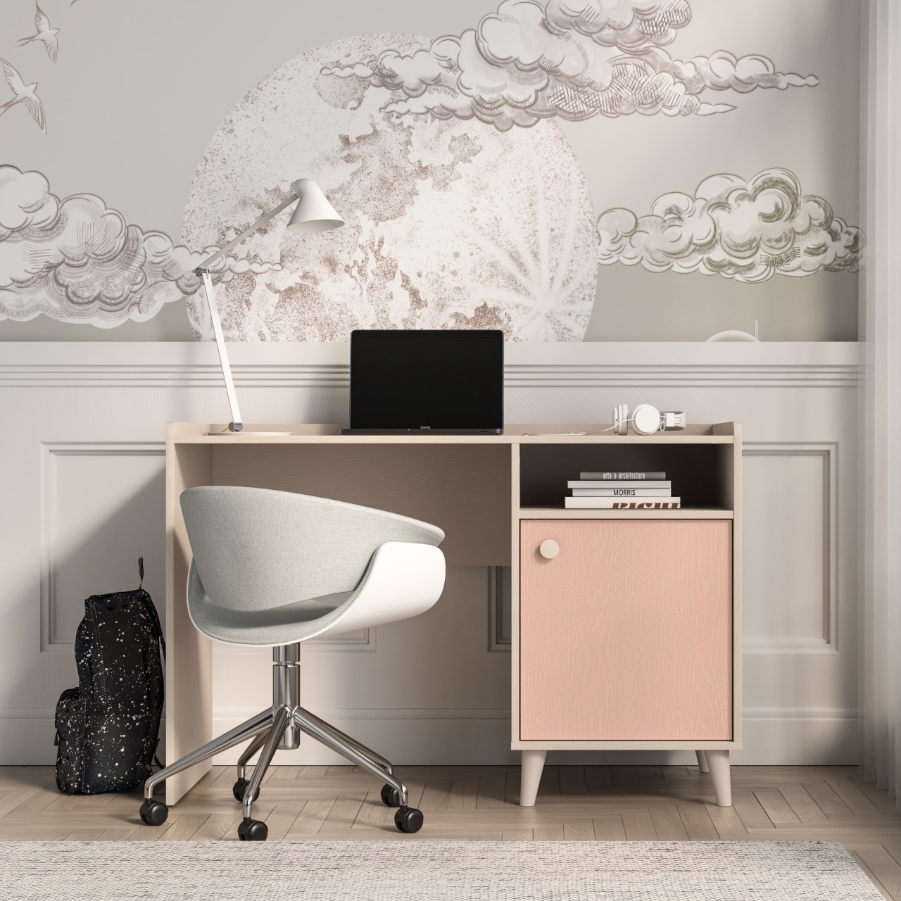 eve desk pink