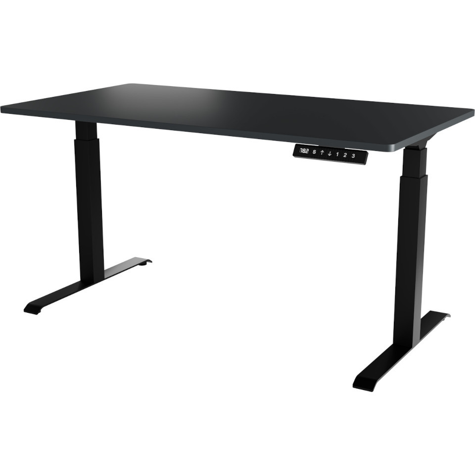 adjustable desk mone long black anthracite