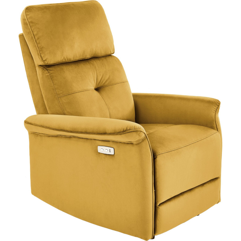 mustard safir reclining armchair
