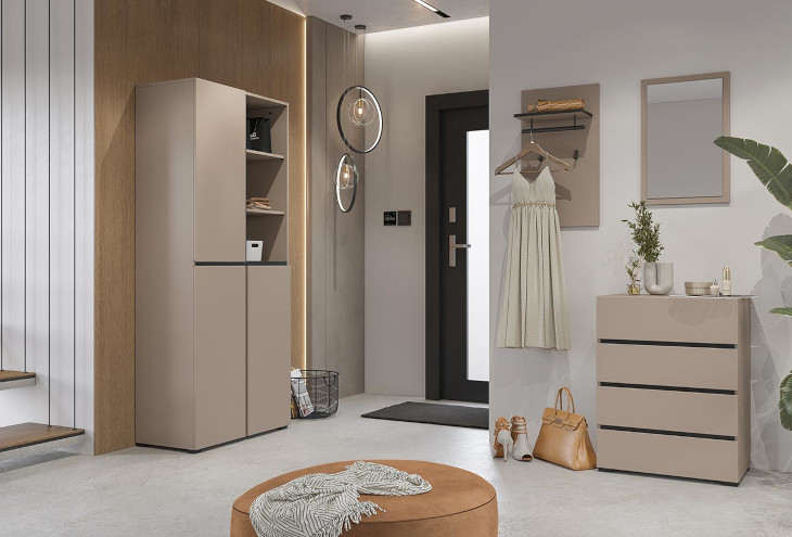 Crosi 1 Congo Black Wardrobe