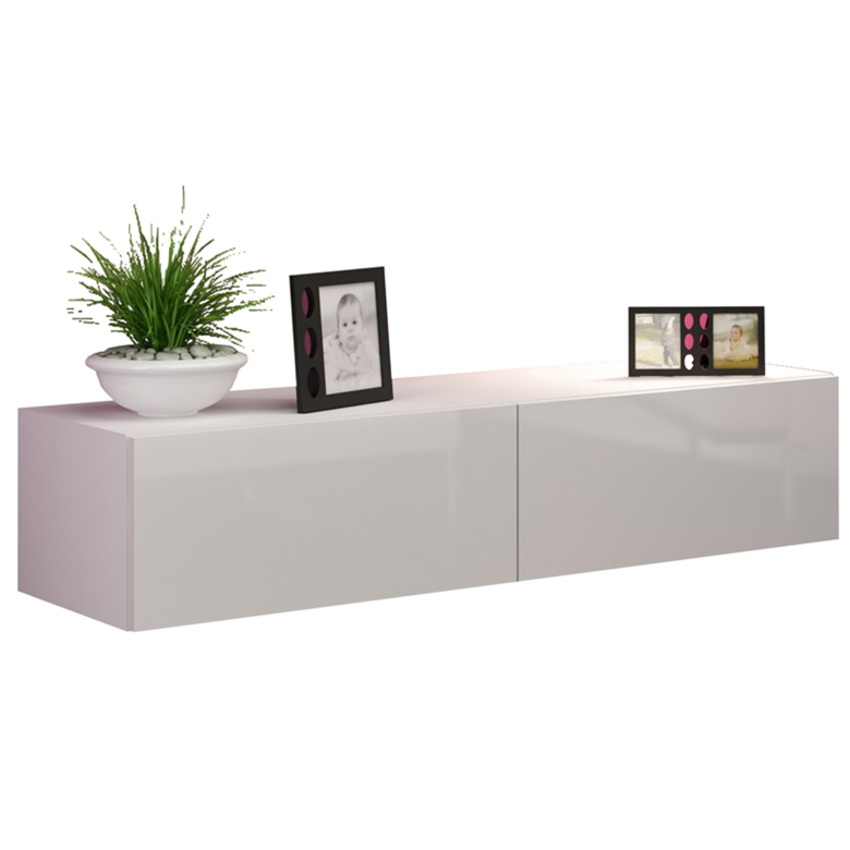 TV chest of drawers 140 govi vg4a white glossy
