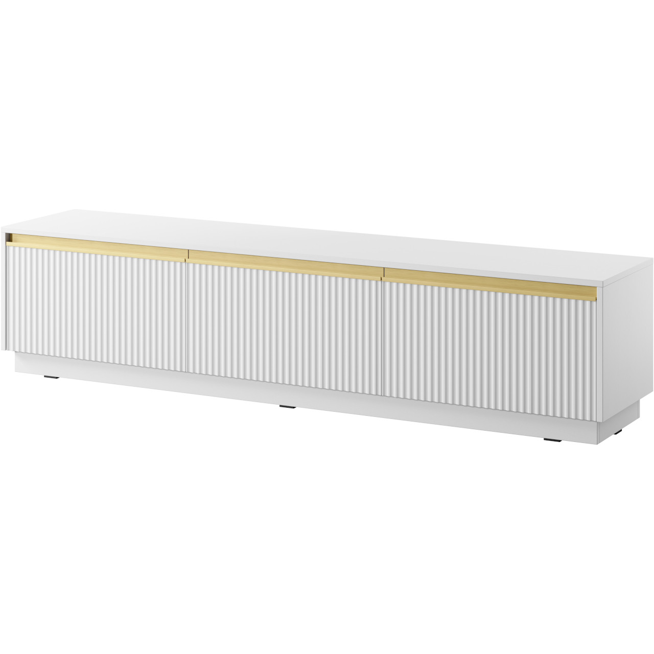 crown 01 tv chest of drawers white