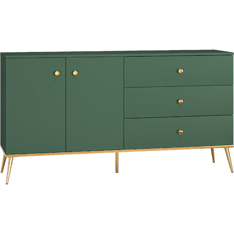 Soler 03 green chest of drawers
