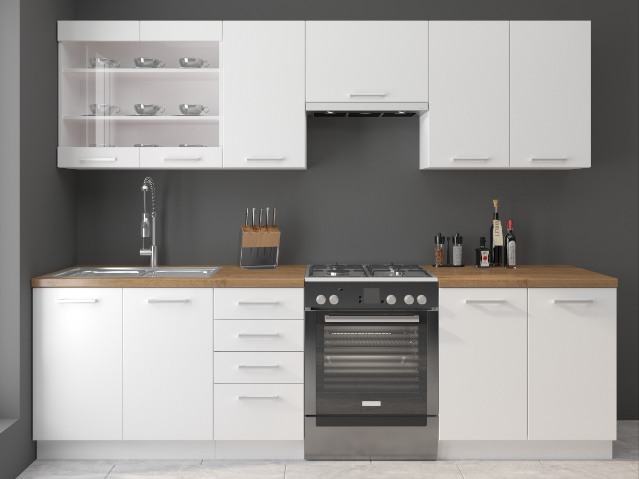 eco kitchen 260 2 white