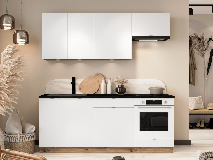 Ellen Kitchen 1 Artisan Oak White Alaska