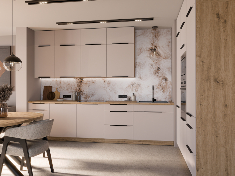 ibara 2 oak artisan cashmere kitchen
