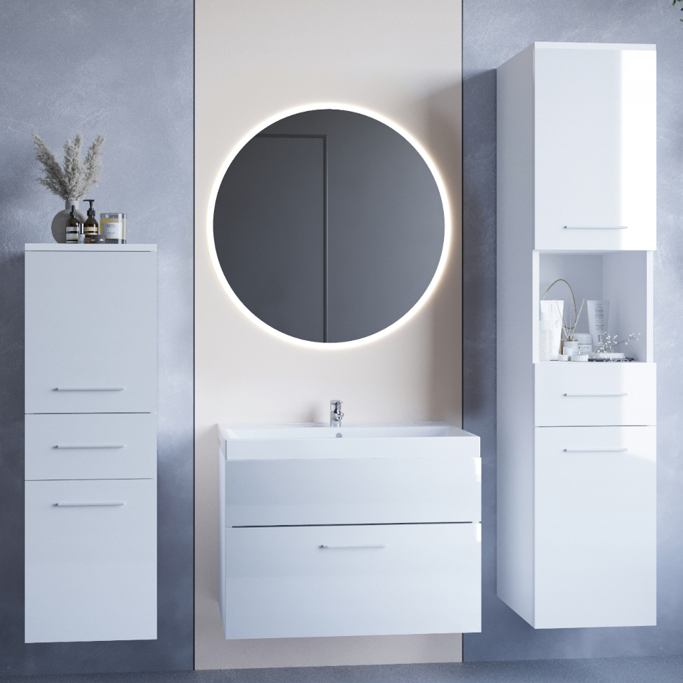 Lipsi bathroom LED white gloss