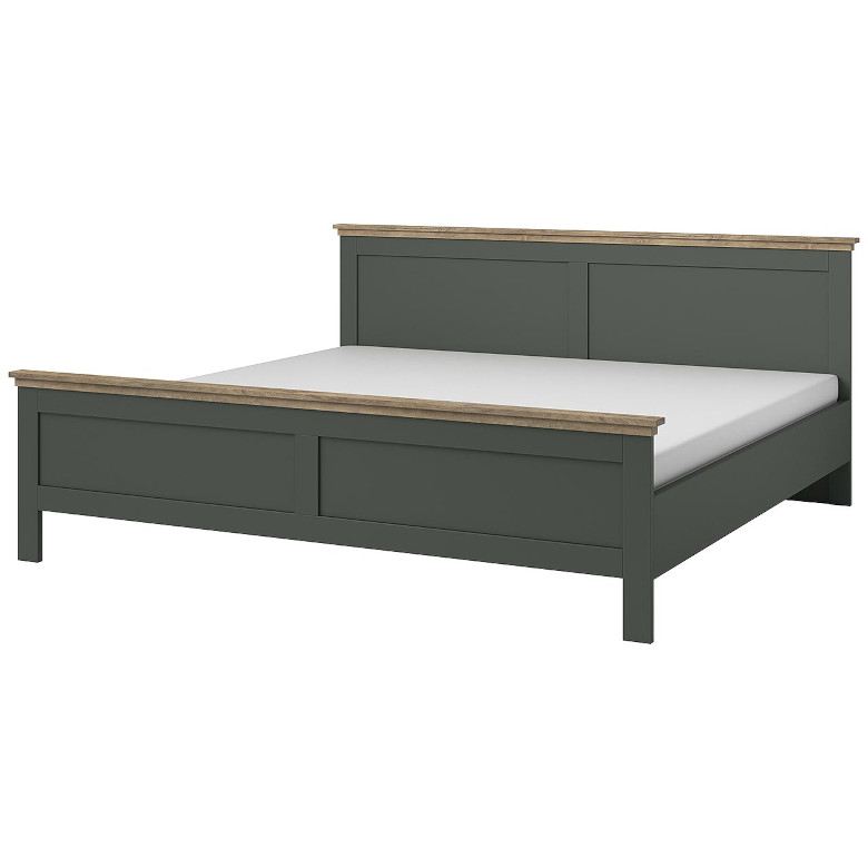 bed 180 200 tevora ev32 green lefkas oak