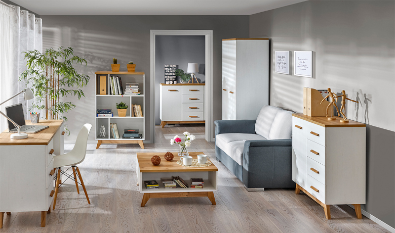 Lykke 2 youth furniture, Andersen pine, Nash oak