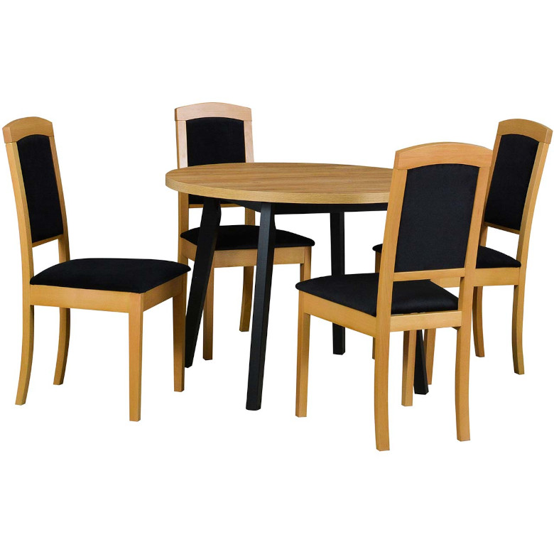 table ds43 grandson laminate black chairs dk42