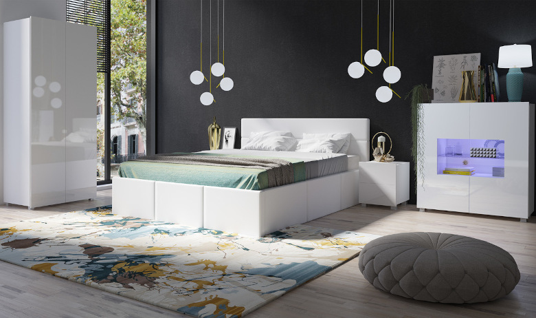 Calabria 13 bedroom white gloss