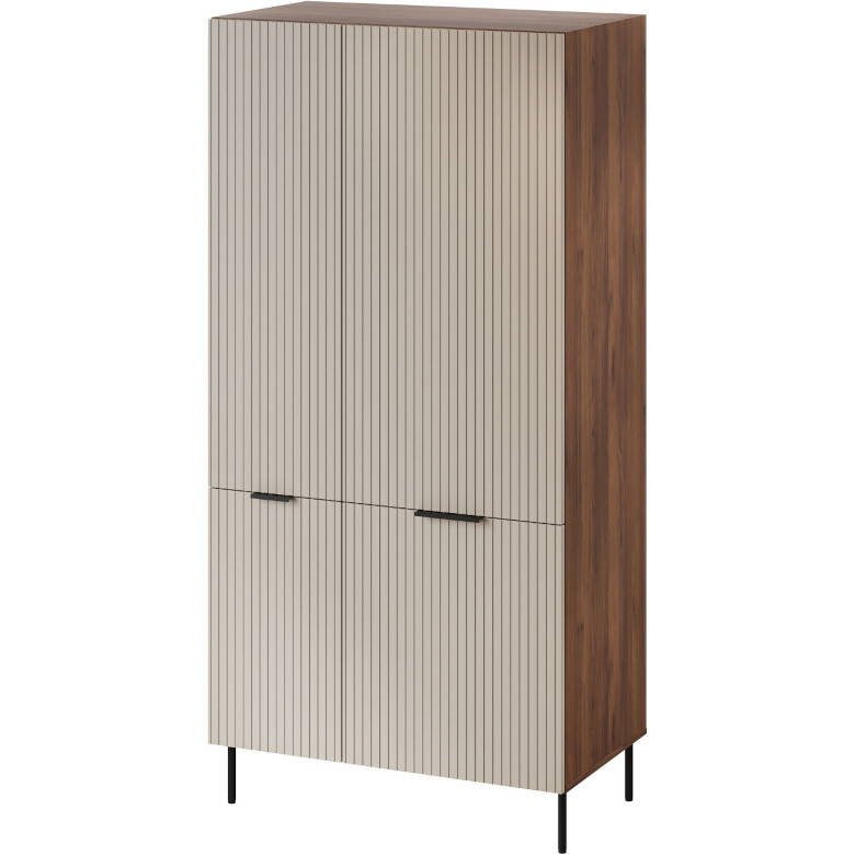 Atos 05 wardrobe, Warmia walnut, cashmere