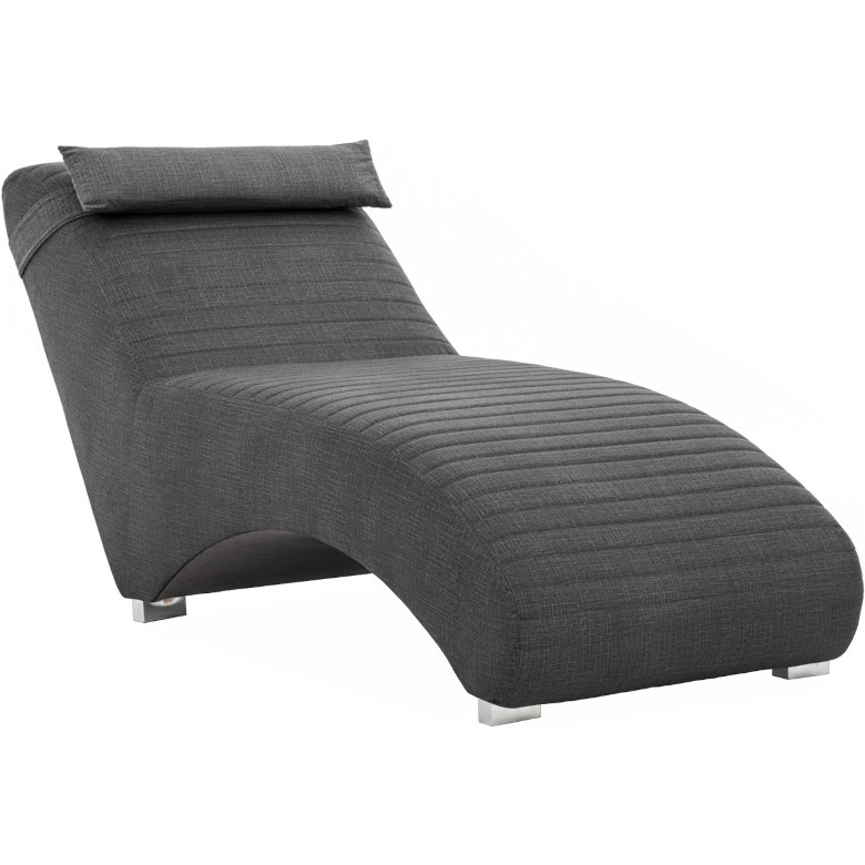 zaton lisbon black chaise longue