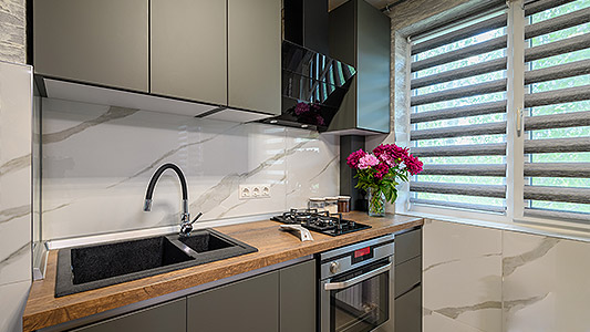 Functional kitchen in a small space