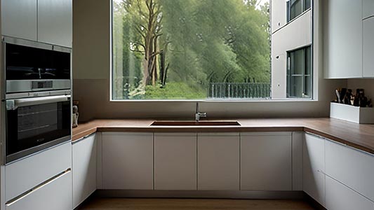 How to Decorate a Small Kitchen with a Window in the Center? 5 Tricks for a Functional Interior