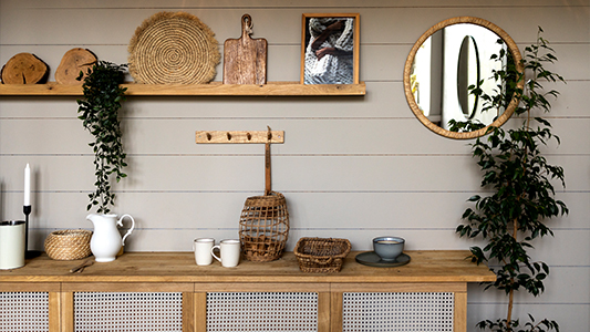 Meble do salonu w stylu farmhouse