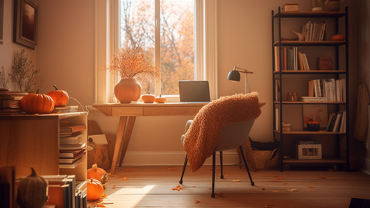 Office makeover for fall
