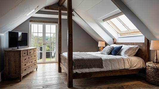 Attic bedroom - how to design a comfortable space?